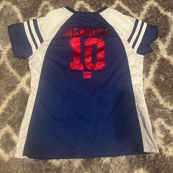 Women's Short Sleeve Manning Giants Jersey - Size XXL worn 1x Mint Condition - Picture 5 of 8